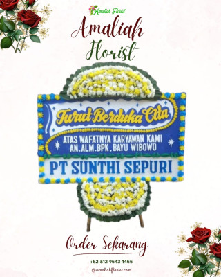 Papan Bunga Duka di Way Kandis