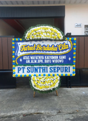 Papan Bunga Duka di Way Kandis